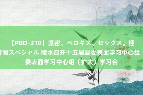 【PBD-210】濃密、ベロキス、セックス。極上接吻性交 8時間スペシャル 陵水召开十五届县委表面学习中心组（扩大）学习会